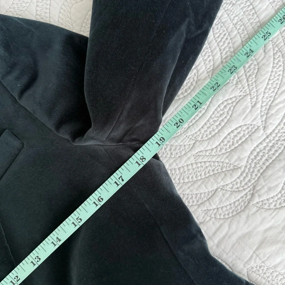 J. Crew - Tall Nipped-in Blazer in Stretch Velvet - Black / Green